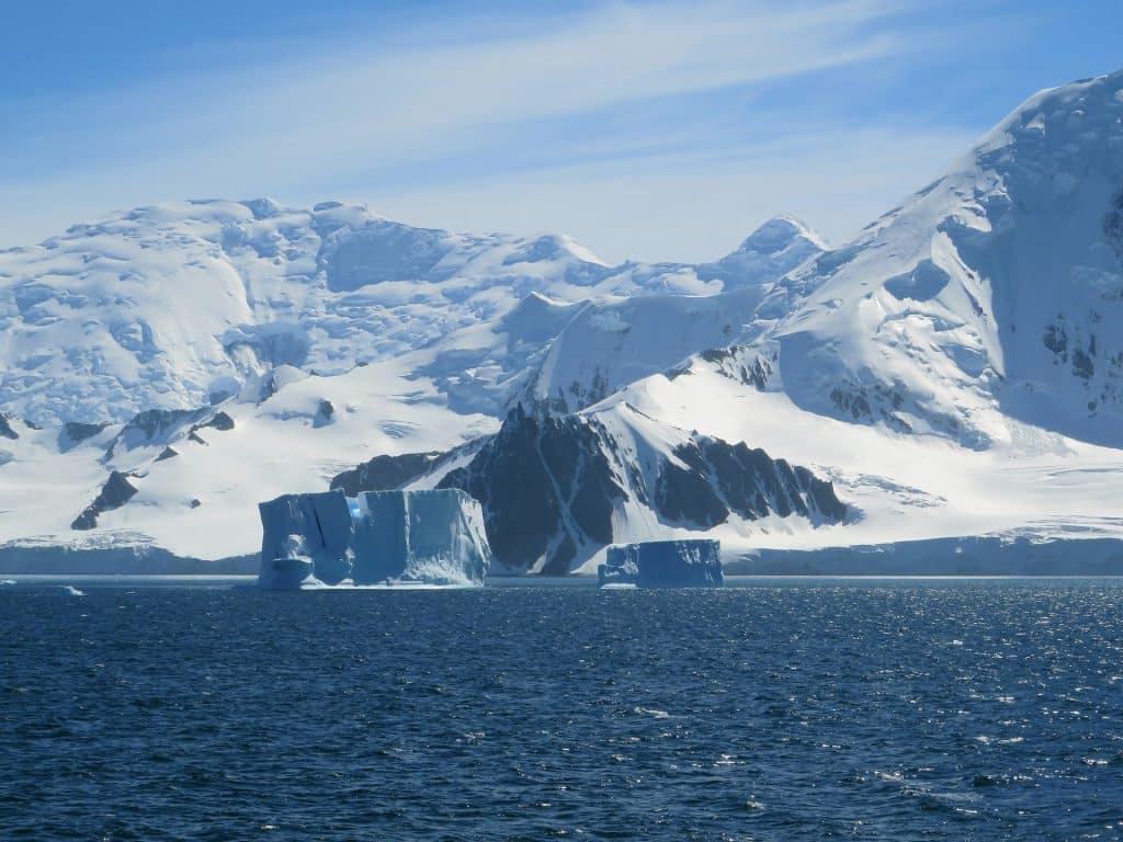 Paysage de glace en Antarctique